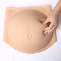 Faux Ventre de Grossesse La Peau Réaliste Couleur Silicone Enceinte Ventre Bosse
