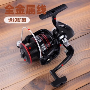 Carrete de Pesca Giratorio, Carrete de Pesca con Bobina Totalmente Metálica, Carrete de Pesca de Largo Alcance, para Pesca en Roca, Uso con Mano Derecha - Product Image 1