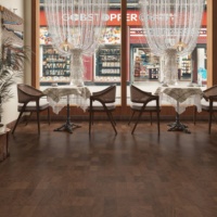 Carreaux de sol en porcelaine imitation bois brun 600x1200 pour intérieur, modèle 12060, pour salon