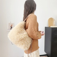 WB229 2025 automne hiver nouveau Design populaire plaine fausse fourrure de vison fourrure sac à bandoulière doux en peluche élégant luxe haute qualité décontracté