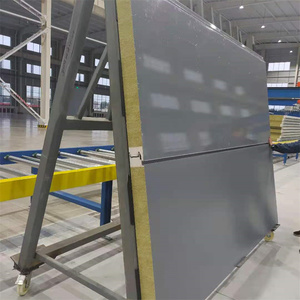 แผ่นผนังสำเร็จรูปสำหรับโรงเรือนในสวน ISO CE ขนาด 50 มม. ขอบ <span class=keywords><strong>PU</strong></span> <span class=keywords><strong>ฉนวน</strong></span>ใยหิน สำหรับผนังภายนอก - Product Image 6