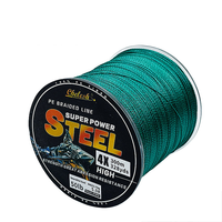 NARON Ligne de pêche flottante en nylon tressé PE super résistante 50LB, super lisse 300/500M, pour eau salée, modèle X4 X8 amélioré