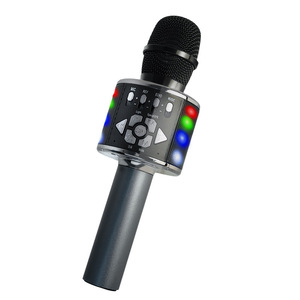 Microphone karaoké <span class=keywords><strong>pour</strong></span> enfants et adultes - Microphones Bluetooth avec lumières disco, lecteur karaoké portable <span class=keywords><strong>pour</strong></span> cadeaux - Product Image 1
