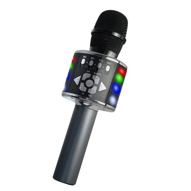 Karaoke Microphone for Kids & Adults - Bluetooth Microphones Singing Mic with Disco Lights, Portable Karaoke Player for Gifts