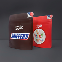 Sachet Doypack Personnalisé en Plastique Imprimé par Héliogravure, Anti-humidité, avec Fermeture Zip Holographique en Mylar, Taille Personnalisée, pour Aliments pour Animaux, Gelée et Friandises à Mâcher