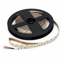 Bande lumineuse LED 24V 2025 420 LED/m 10mm 3000K Blanc chaud Ra80 IP20 Certifiée CE RoHS Rouleau de 5m Télécommande Dimmable Résidentiel
