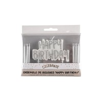 Cake Topper Geburtstags dekoration Party liefert mehrfarbige Geburtstags kerzen Set mit Happy Birthday Letter Candles