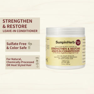 Jamaican Black Castor Oil Strengthen Restore Leave In <b>Conditioner</b> with Shea Butter for Natural and Treated Hair - Product Image 4