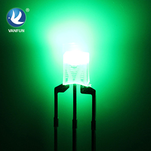 Vanfun nhà máy trực tiếp độ sáng cao 234 hai màu vuông dẫn trong dòng Chỉ báo đèn nước rõ ràng Ống kính thay đổi màu sắc ba pin - Product Image 6