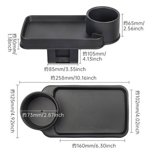 Caja de almacenamiento para coche, portavasos, caja de almacenamiento, caja de almacenamiento para coche Shunwei, bandeja para comer en el coche, caja para artículos diversos, bandeja para aperitivos - Product Image 2