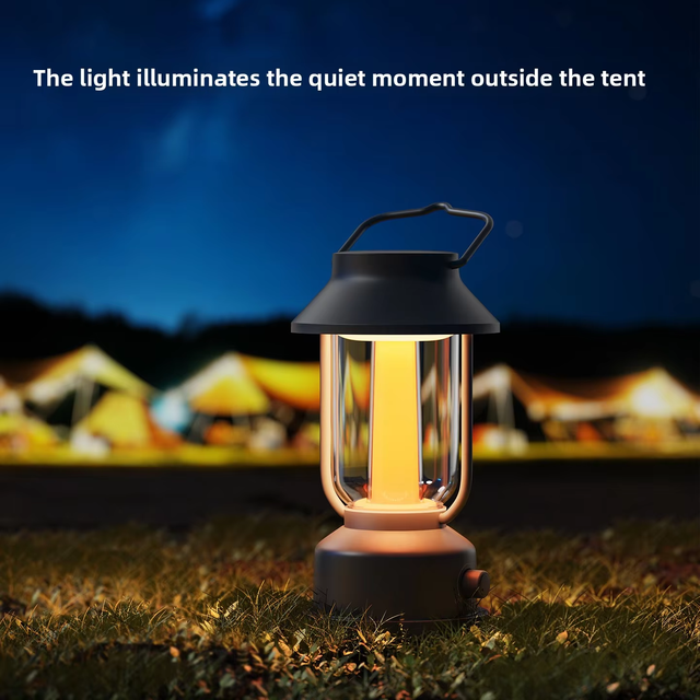2026 New-Style RGB Camping Light Rechargeable Long Battery Life Portable  Speaker Retro Lantern for Outdoor Indoor Use