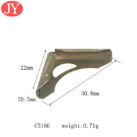 Jiuang besi 20mm sudut logam untuk casing tas pelindung Notebook
