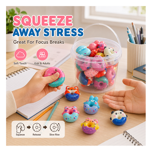 Colgante para Mochila de Espuma PU con Forma de Animal y Donut, Juguete Blandito de Rebote Lento, Novedoso y Adorable, Regalo para Niños, Exportación - Product Image 2