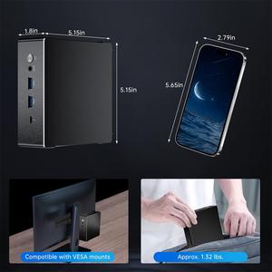 7940hs 64GB DDR5 2TB NVMe Wifi 6 chơi game mini pcs 4 USB Type-C cho 4K streaming và cung cấp điện năng thấp Máy tính để bàn - Product Image 5