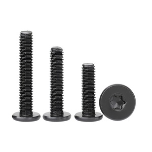 M2 M2.5 M3 M4 M5 M6 M8 Black Zinc Coating 304 Stainless Steel A2 Flush Ultra Thin Low Head Star Drive Torx <b>Flat</b> Head <b>Screws</b> - Product Image 1