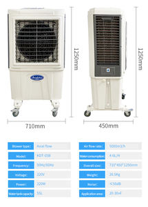 Climatiseur portable fendu, pompe à <span class=keywords><strong>eau</strong></span>, refroidisseur à utilisation, mini refroidisseur par évaporation - Product Image 5