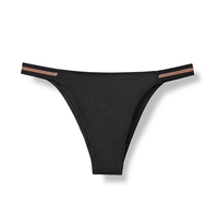 Braguitas invisibles sexy euroamericanas para mujer, sin costuras, de seda helada, tipo bikini, con tirantes finos, para deportes, enfocadas en la comodidad.