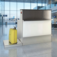 Comptoir de billetterie aéroportuaire multifonctionnel moderne personnalisé, comptoir de check-in, comptoir aéroportuaire, bureau de bagages aéroportuaire