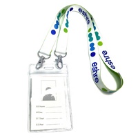 Free Design Doppelhaken Polyester Sublimation werkzeug Benutzer definierte Lanyard Schlüssel bund Hals Lan yards mit Logo Benutzer definiert mit Karten halter