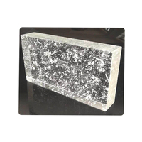 Blocs de briques de verre décoratifs avec design flocon de neige à l'intérieur pour cloison rideau ou lampe artistique avec prix de gros