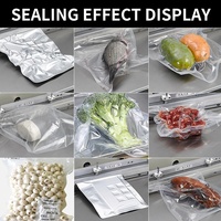 Machine d'emballage sous vide externe à remplissage d'azote pour sachets en plastique Kraft, pour aliments secs, viande, céréales, riz, noix, en acier inoxydable, OEM ODM