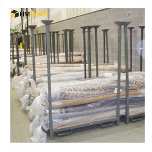 رف تخزين معدني مربع الشكل مطلي بالبودرة، قوي وقابل للتكديس، لتخزين المنسوجات والسجاد - Product Image 3