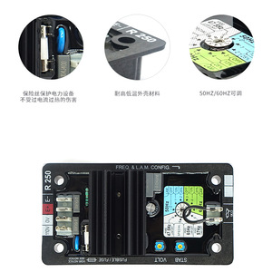 Régulateur de tension monophasé Populace R250 AVR pour groupe électrogène diesel - Product Image 3