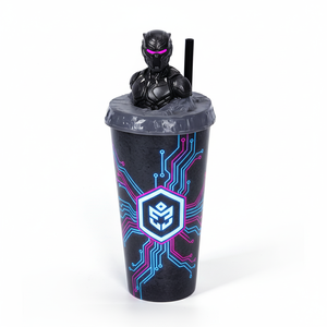 Tasse personnalisée de style film 3D |   Conception de dessin animé/d'animal/de héros |   Lavable |   Capacité et taille personnalisables |   Mug en plastique OEM - Product Image 4