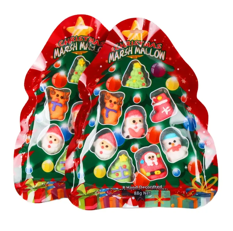 Высококачественная Рождественская елка в виде конфет в виде мультяшных конфет, мягкая сумка на заказ, зефир