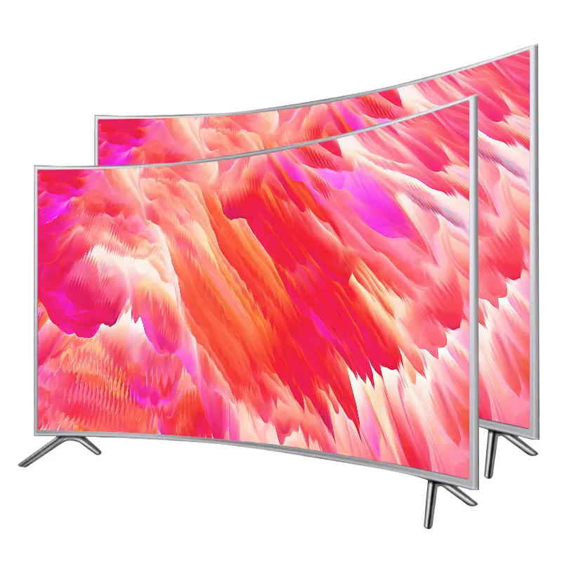 Factory Support OEM ODM 32 43 55 65 75 85 110 Inch 2K 4K FHD UHD Smart Android Curved Screen LED Tv Digital TV For Sales