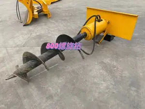 Excavator Drilling Machine Hydraulic Earth Auger Drill Dig Post Holes Digger Auger For Poles
