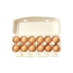 Plateau à œufs blanc 12 alvéoles, personnalisé OEM, réutilisable, recyclable, écologique, biodégradable, imprimé quadricolore, estampé à chaud, vente en gros - Product Image 6
