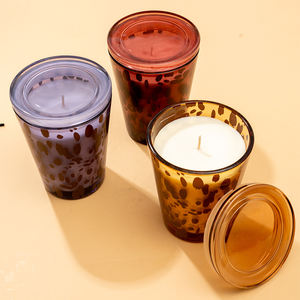 Aikun เทียนหอมลายจุดพิมพ์เสือดาวขนาดใหญ่13*17.5ซม. 35ออนซ์/10*14ซม. 12.5ออนซ์/9*11ซม. 8.5 - Product Image 3