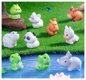 Wholesale Assorted Miniature resin Animals for Kids Collection Objects Kawaii Figurine Set 3d Souvenir Miniature bath bomb Toys