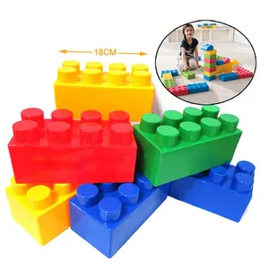 Super großer Block für Säuglings bau eigene Burg Brinquedos Kinder mit tragbaren Tasche Bau Ziegel Spielzeug