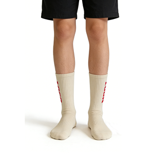 Muestras Gratis, Embalaje Gratis, Ropa Urbana de Alta Calidad, Calcetines Negros y Blancos de Algodón Transpirable Totalmente Personalizables con Puños Antideslizantes - Product Image 2