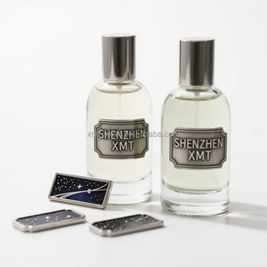 Personalizado 3D plateado fundido a presión de aluminio placa de identificación de Metal pegatinas de etiquetas de Perfume impresión de huecograbado artesanías de Metal - Product Image 3