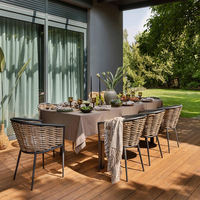 Planches de terrasse en composite bois-plastique (WPC) creuses, design moderne, résistantes à l'eau, à l'usure et antidérapantes, garantie 1 an