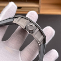 Nouvelle montre pour homme, personnalisée, ultra-fine, tendance, 055, en alliage de titane gris, haut de gamme, étanche, automatique, mécanique