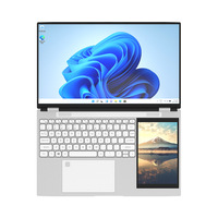 Nouvel ordinateur portable 2025 15,6 pouces Intel N100 16 Go DDR4 1 To SSD Double écran tactile IPS Garantie 1 an Métal Windows 11 en anglais