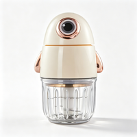 Mini-hachoir électrique portable pour aliments, hachoir à ail avec bol en plastique, mixeur pour purée de bébé, broyeur de cuisine portable