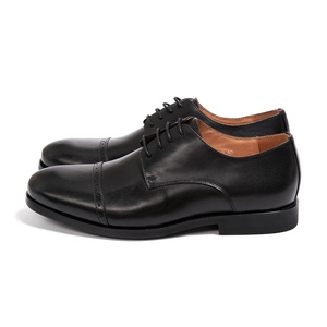 Dernier modèle de chaussures Derby pour hommes en cuir de vachette pleine fleur, style professionnel, haut de gamme, décontractées et polyvalentes - Product Image 2