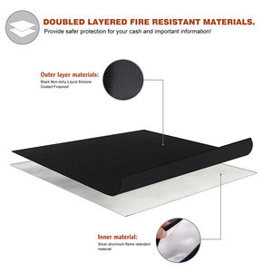 Fuego y resistente al agua oficina <span class=keywords><strong>Documet</strong></span> bolsa de archivo bolso de la colección seguro documento bolsa de almacenamiento de Venta caliente - Product Image 6