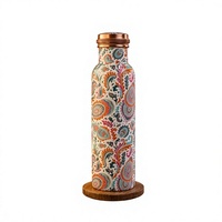 Gourde isotherme double paroi artisanale à motif premium 17 cm pour la randonnée en extérieur