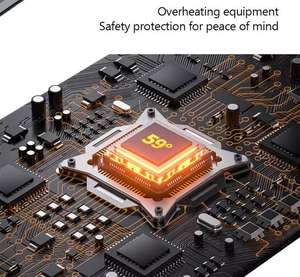 Set Asciugacapelli e Arricciacapelli 5 in 1 Professionale 1000W in Plastica Piastra per Capelli Ferro Arricciacapelli Styler Pettine Elettrico Caldo per Donne - Product Image 4