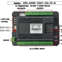 Controlador Programable PLC HMI Duradero de 7 Pulgadas YKHMI MM-40MR-12MT-7wbr00-FX-B Larga Vida Útil