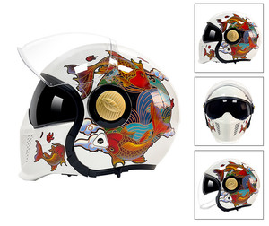 ZoomLon Factory <span class=keywords><strong>Outlet</strong></span> Nuevo Material ABS de alta calidad Certificación DOT Open Full Face Two-in-One Casco de motocicleta - Product Image 3