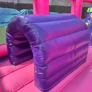 Château gonflable à thème du <span class=keywords><strong>Pays</strong></span> <span class=keywords><strong>des</strong></span> <span class=keywords><strong>Merveilles</strong></span> avec toboggan, motifs Chat Bleu et Princesse, 7x5m, pour fêtes d'enfants - Product Image 3