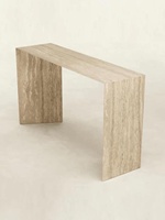 Table console murale en marbre de style Wabi-sabi, luxe léger, minimaliste italien, salon, entrée, meubles de maison, Geju Ct23567
