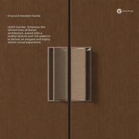Cuisine de luxe discrète |   Panneau en bois et tissu |   Plancher en chevrons |   Plafonnier encastré |   Cuir haute teneur en polymères |   Conception 3D Gratuite pour la salle à manger